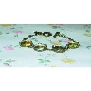 Lady Oscar ( The Rose of Versailles ) ベルサイユのばら anime Cabochon Bronze Bracelet 